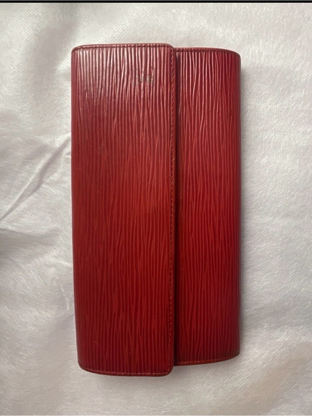 Louis Vuitton Red Epi Leather Long Wallet